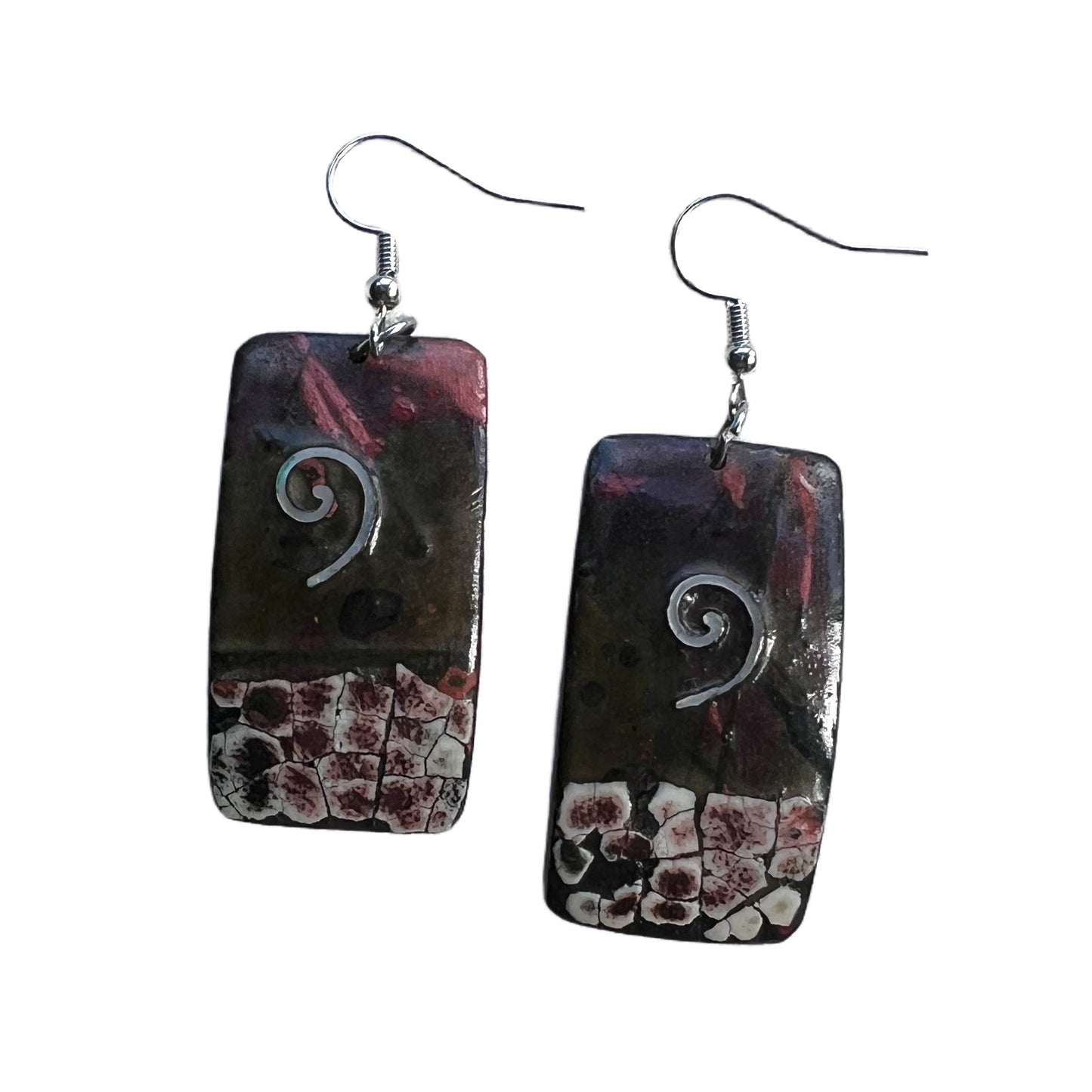 Unique calm earrings New Zealand root 02