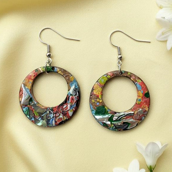 Handmade lacquer earrings for everyday wear online Auckland Aurora 03