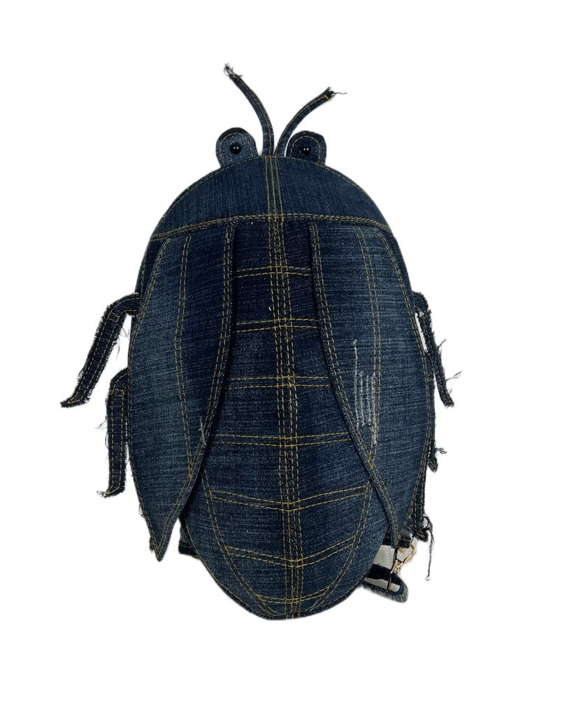 3D Cicada Backpack in Dark Blue Wash