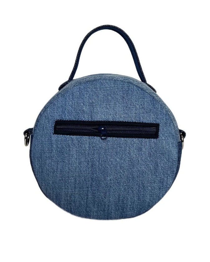 Hand-embroidered Mini Drum Bag