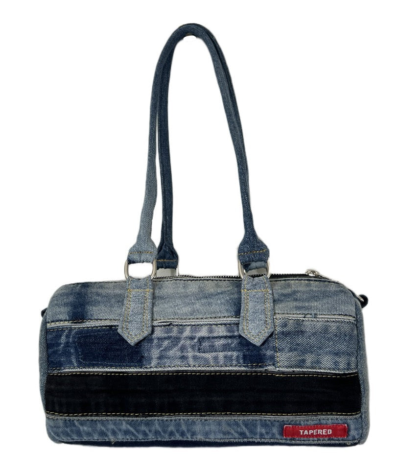 Upcycled unique denim barrel bag Auckland NZ online