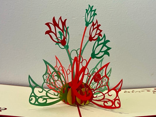 Handmade flowers card NZ online