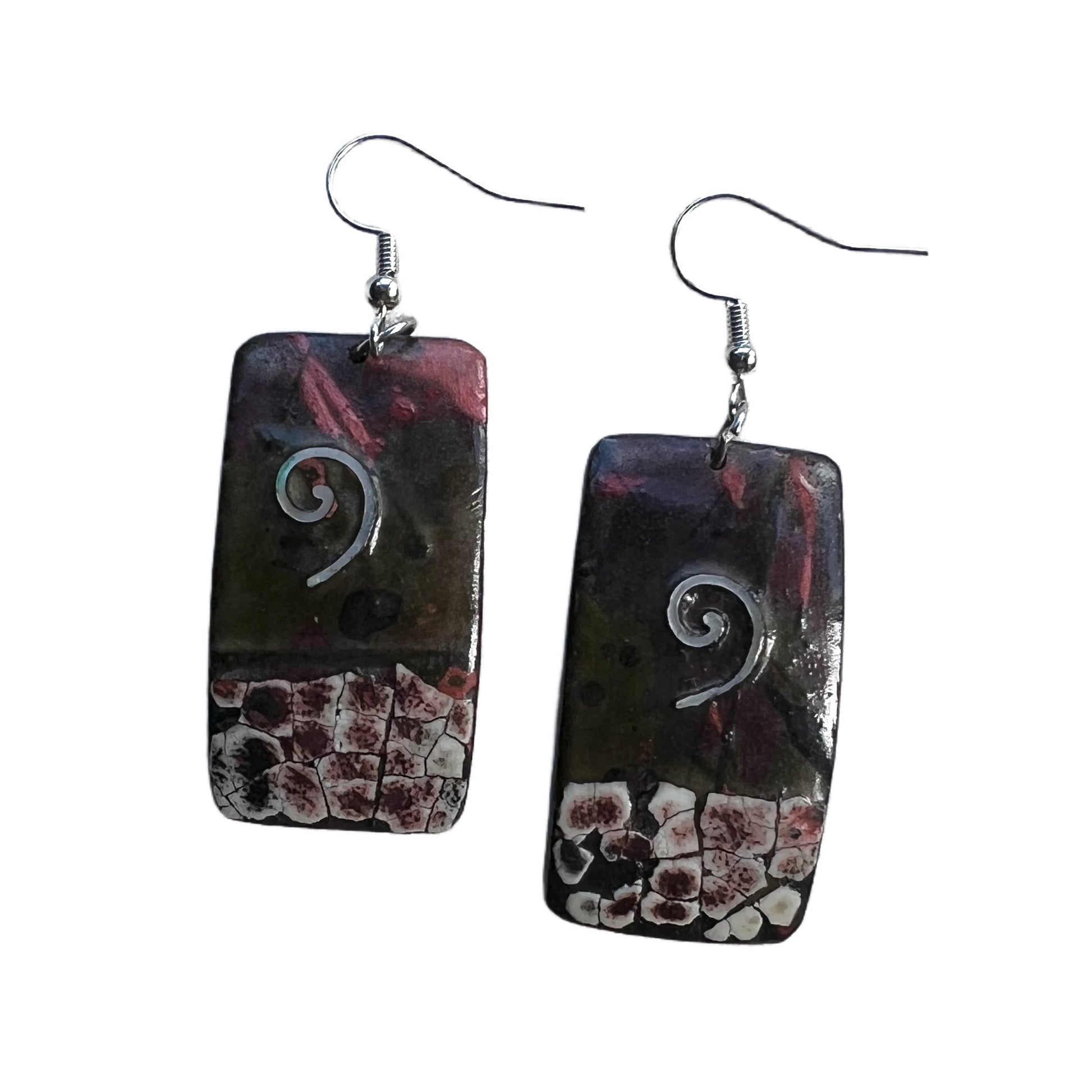 Unique calm earrings New Zealand root 02