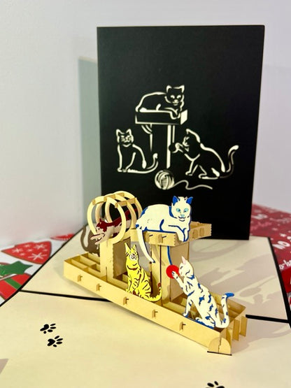 Handmade card for cat lovers 