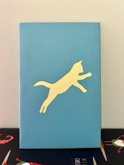 Birthday popup card for cat lover