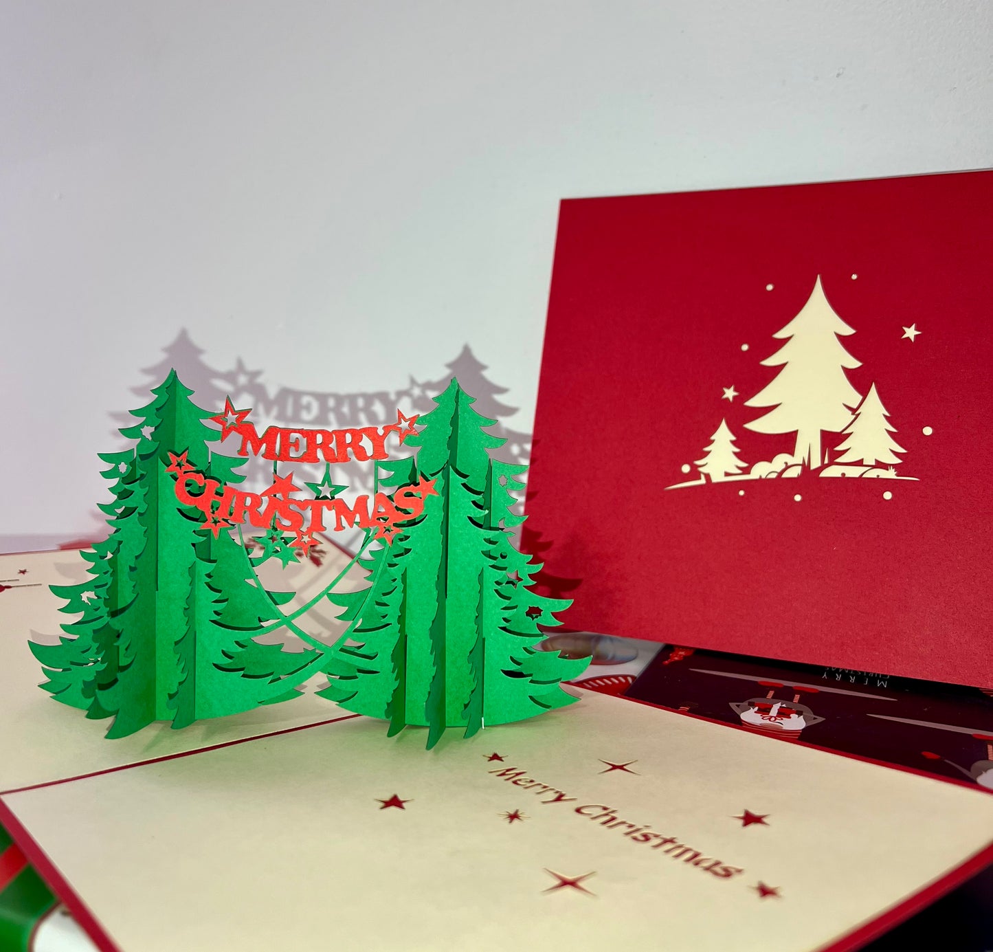 Christmas 3D card - In and out