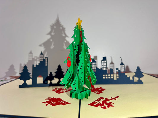 Xmas popup card - inside