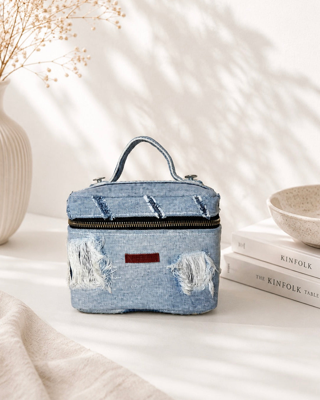 Distressed Vanity Bag