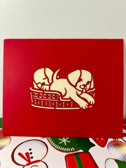 Handmade card for any occasions - Dog family