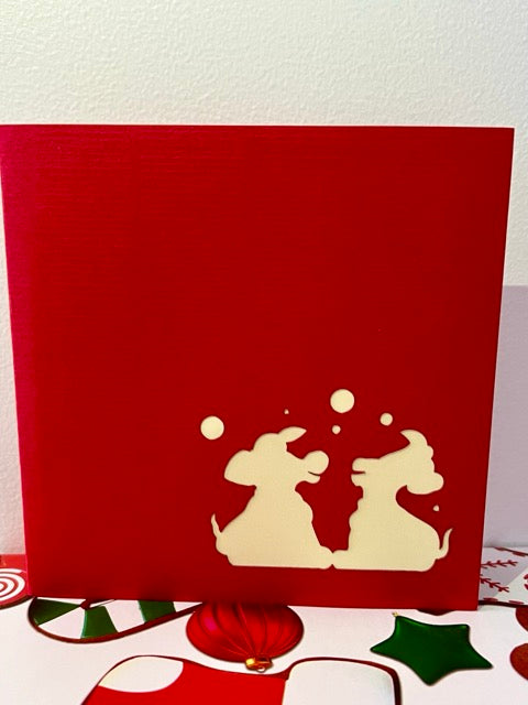 Birthday 3D Cards with dogs