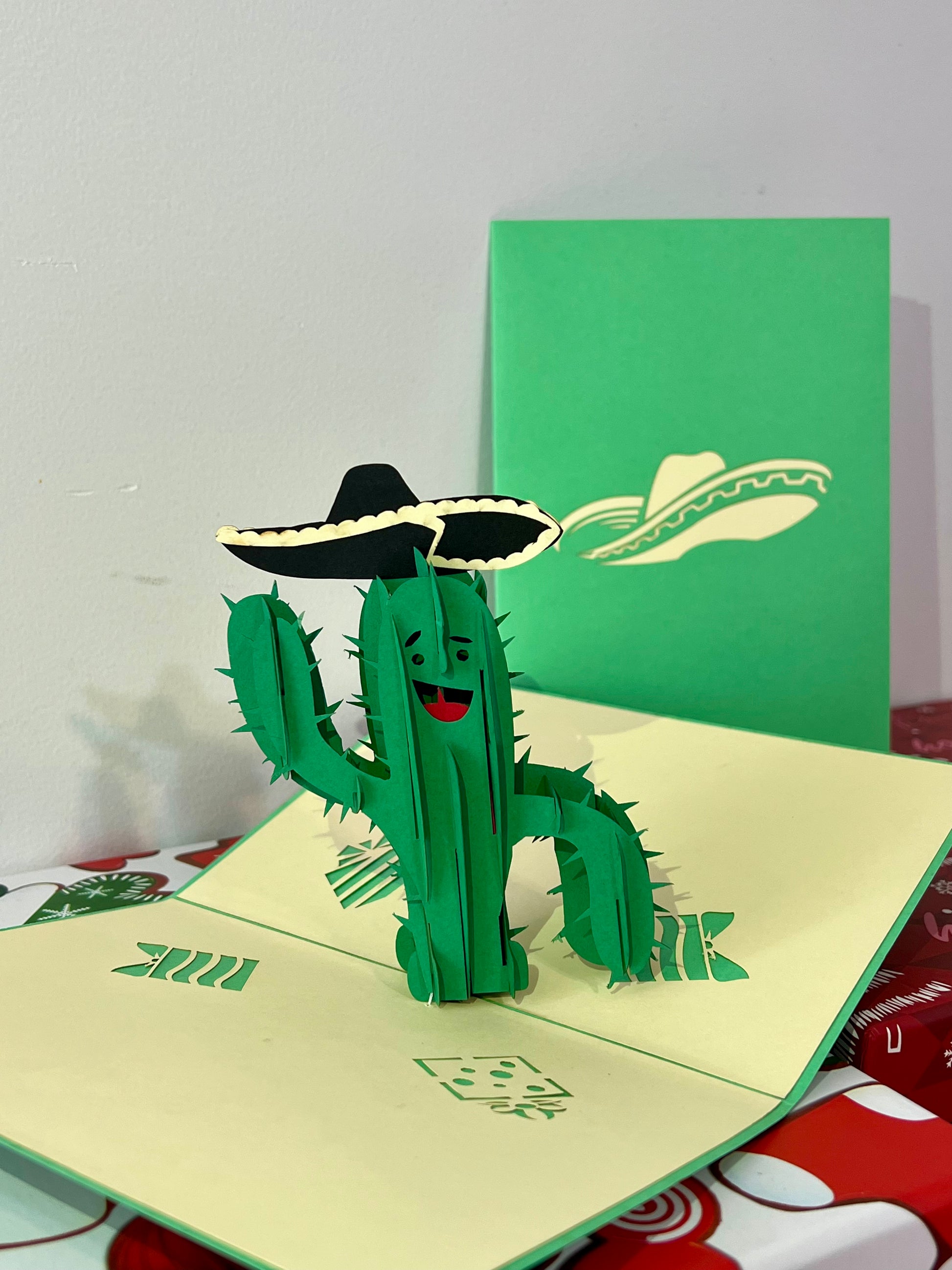 Hero Cactus popup card - open and closed