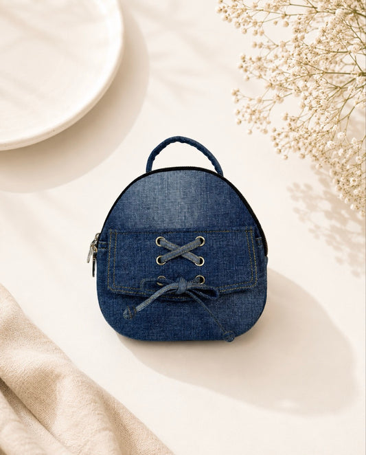 Lace-Up Mini Backpack