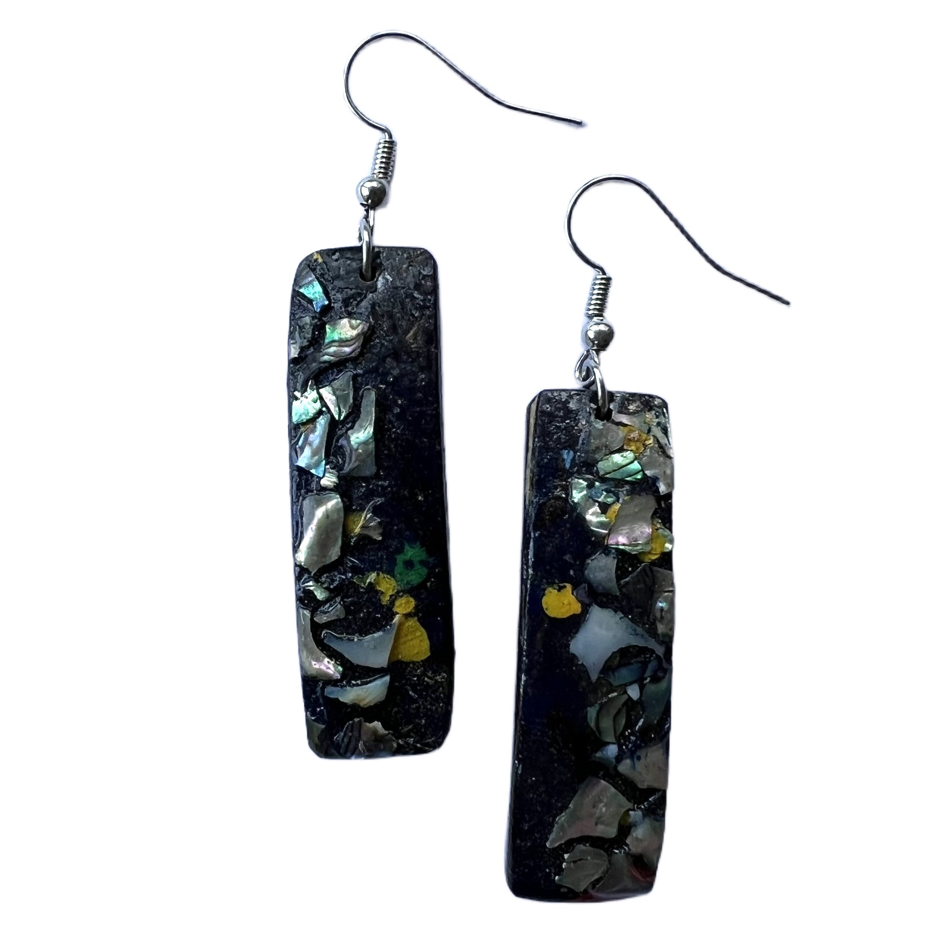 Handmade earrings rectangular NZ for women Aether 05