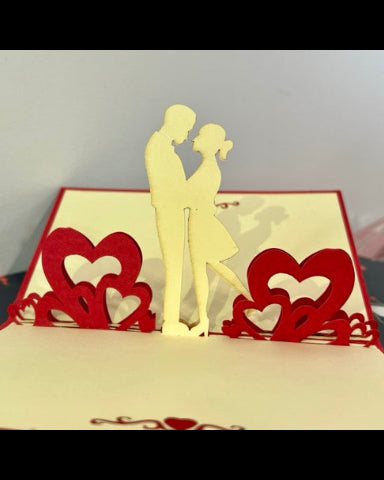 Card for couples - suitable for valentine day, engagement