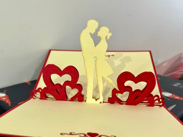 Card for couples - suitable for valentine day, engagement