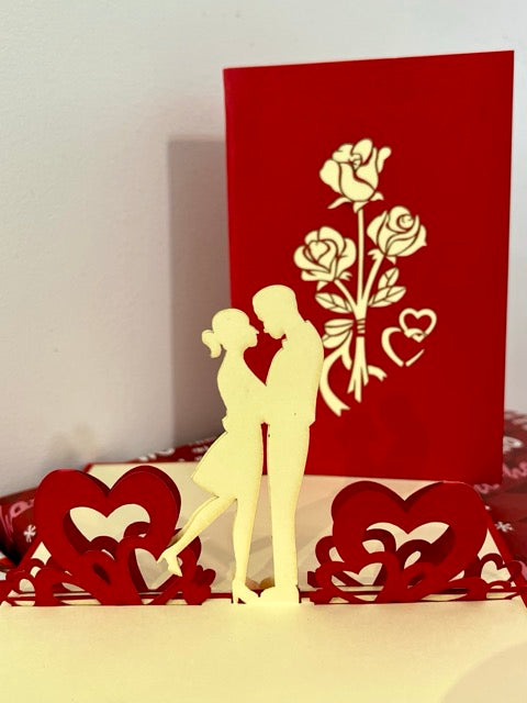 Love embrace handmade card 