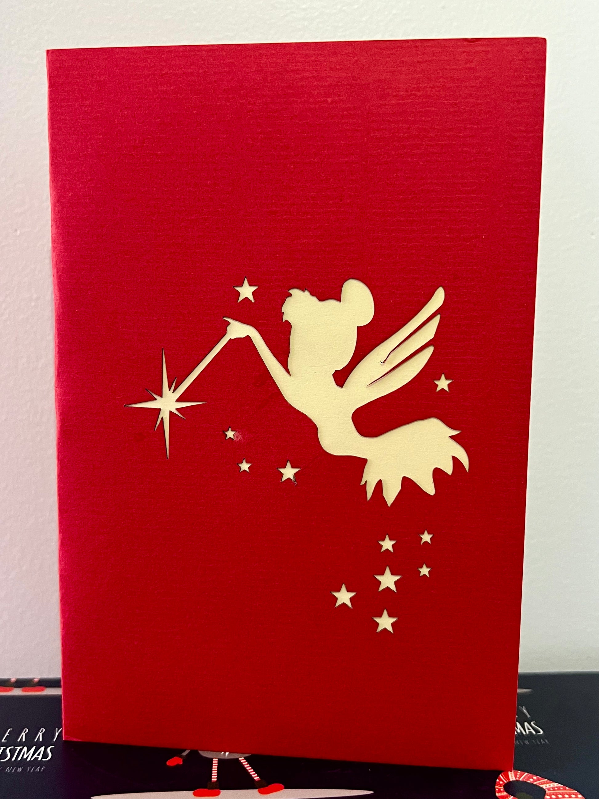 Magic Tinker Bell popup card - outside
