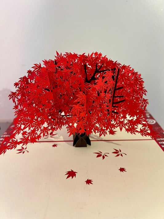 Maple tree 3D card