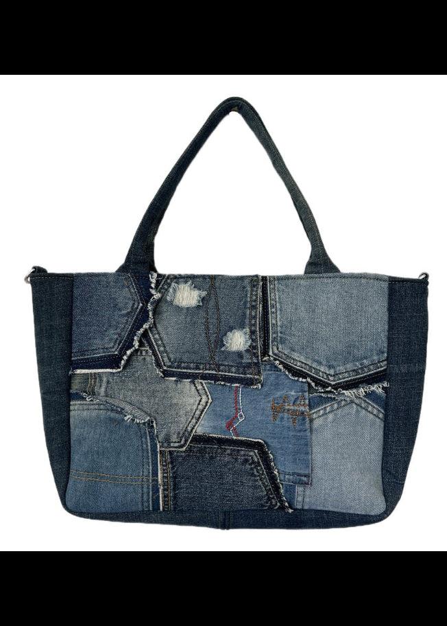 Medium denim tote bag handmade for women Auckland 