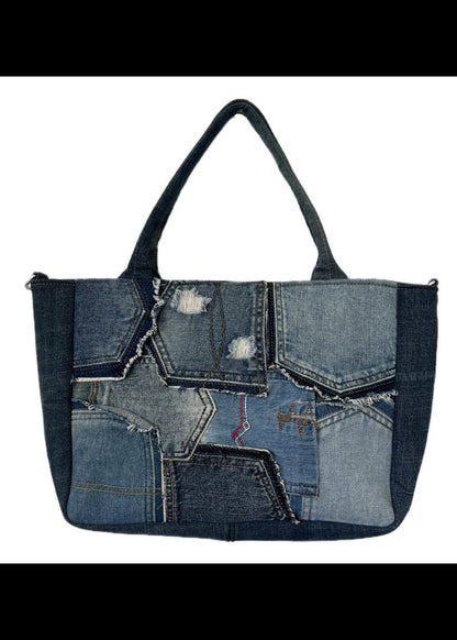 Medium denim tote bag handmade for women Auckland 