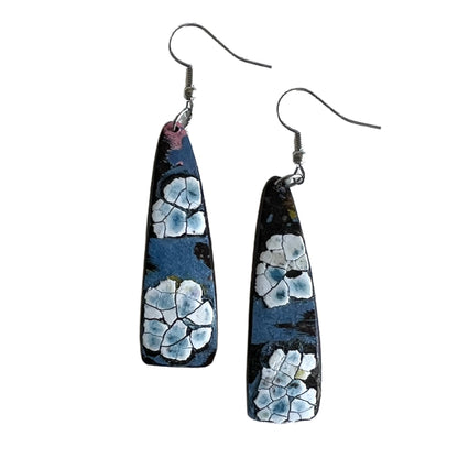 Lightweight ocean flowers in the sea earrings NZ Mist 01