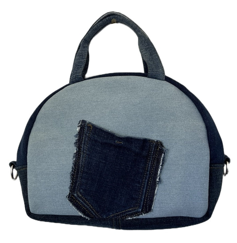 Upcycled denim dome bag for women NZ online