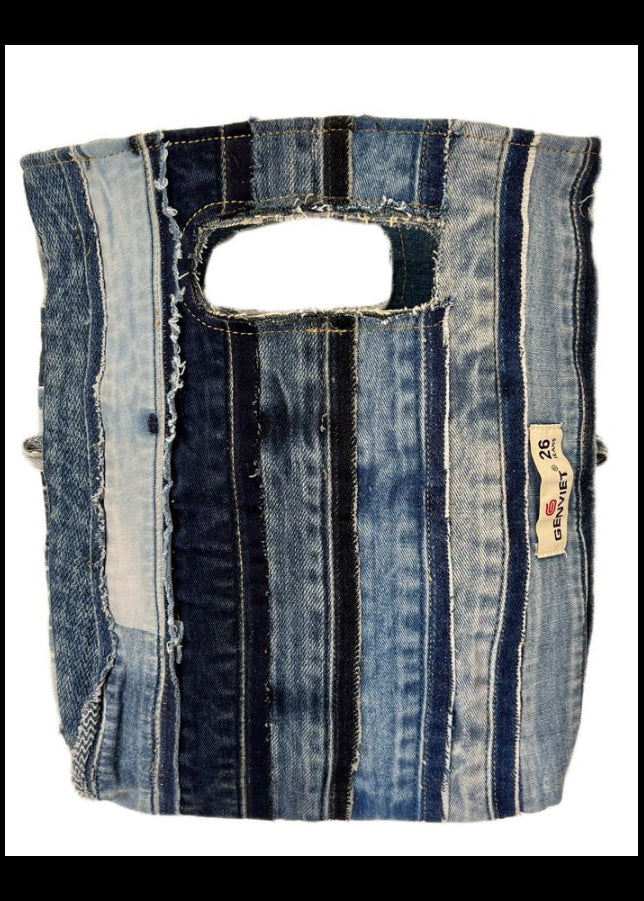One-of-a-kind denim handbag 6A NZ 