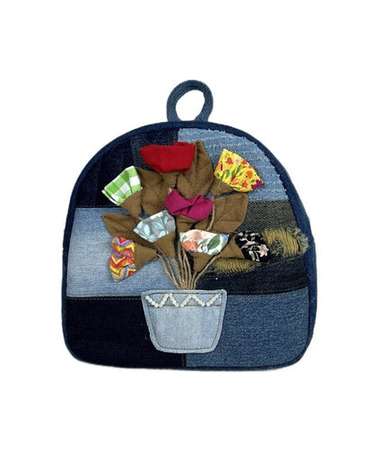 3D Potted Flowers Mini Backpack