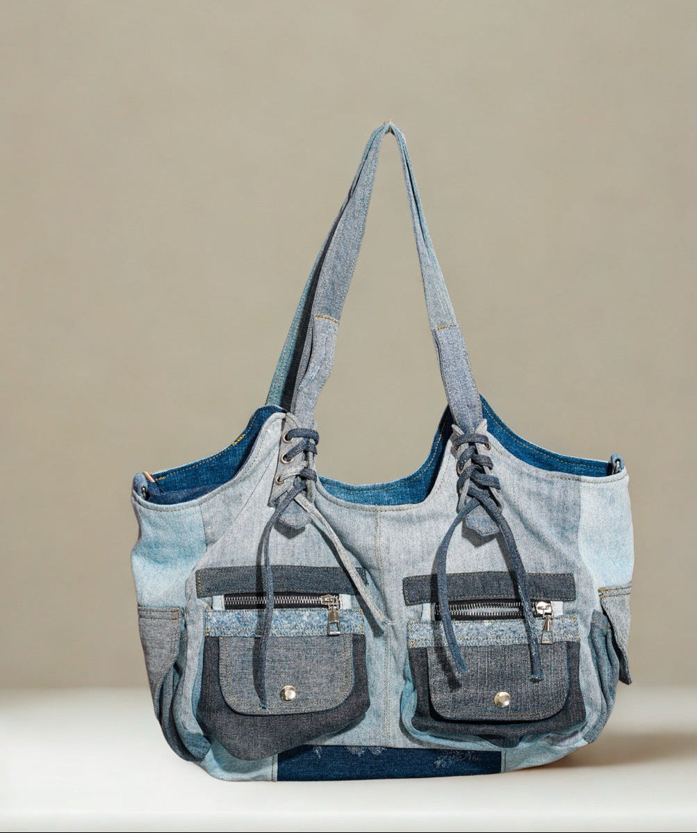Unique handmake denim shoulder bag Auckland New Zealand