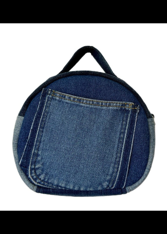 Denim round bag unique gift for women NZ 