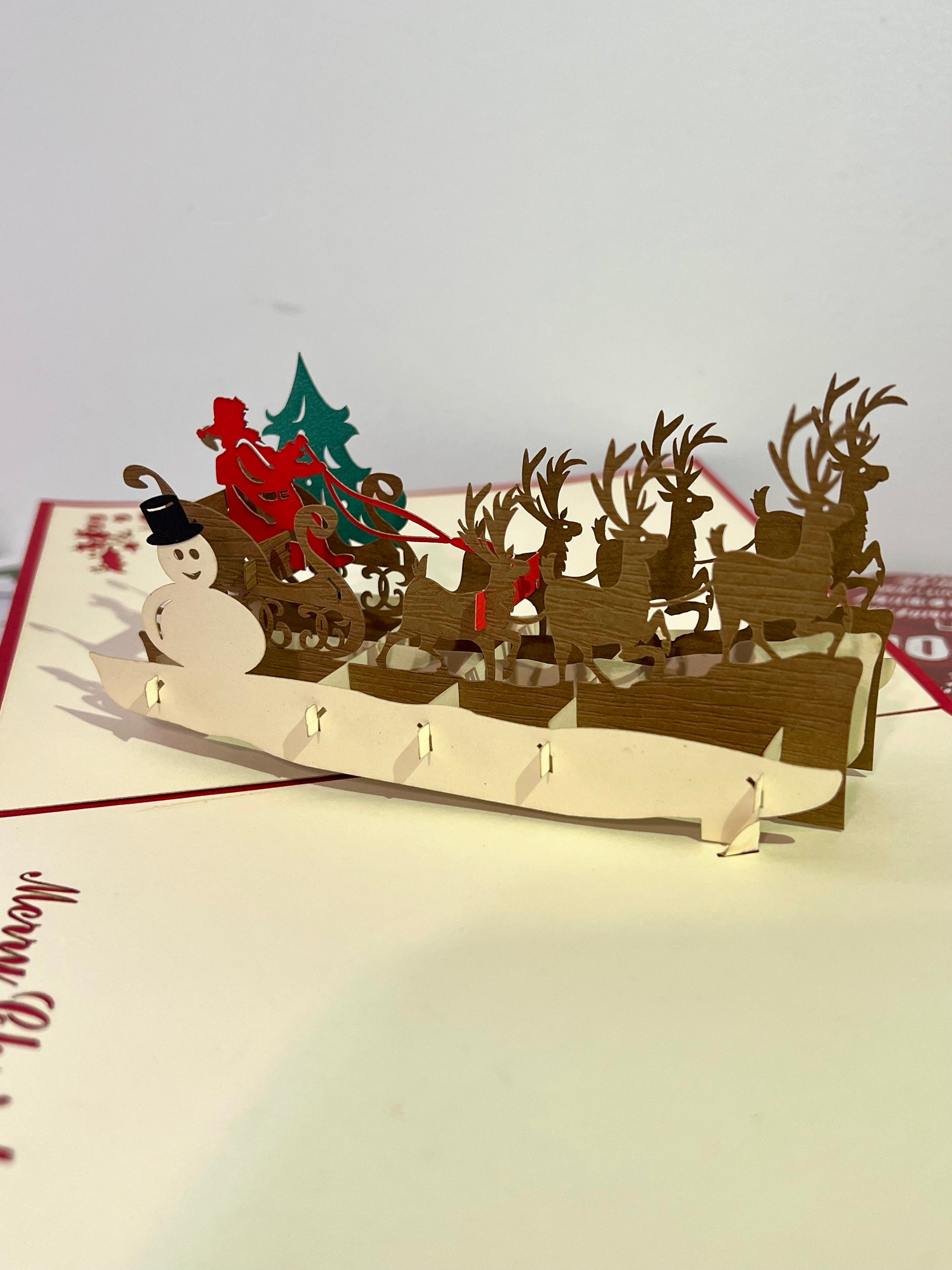 Santa Christmas popup card