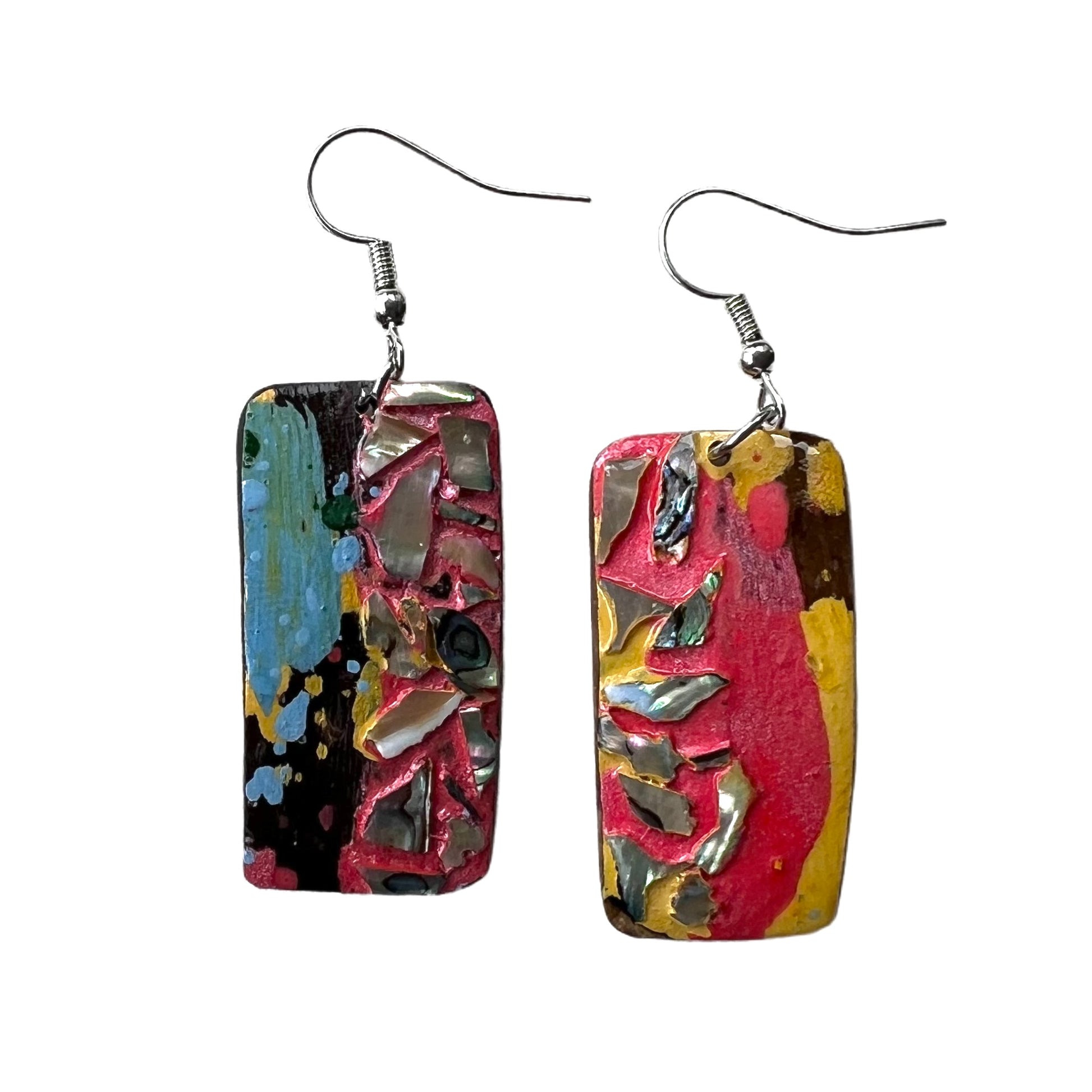 One-of-a-kind lacquer earrings for lady available in New Zealand