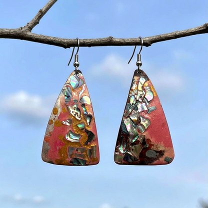 Unique lacquer earrings gift for woman NZ online Nova 04