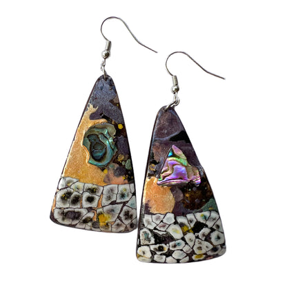 One-of-a-kind lacquer earrings NZ online Aether 02