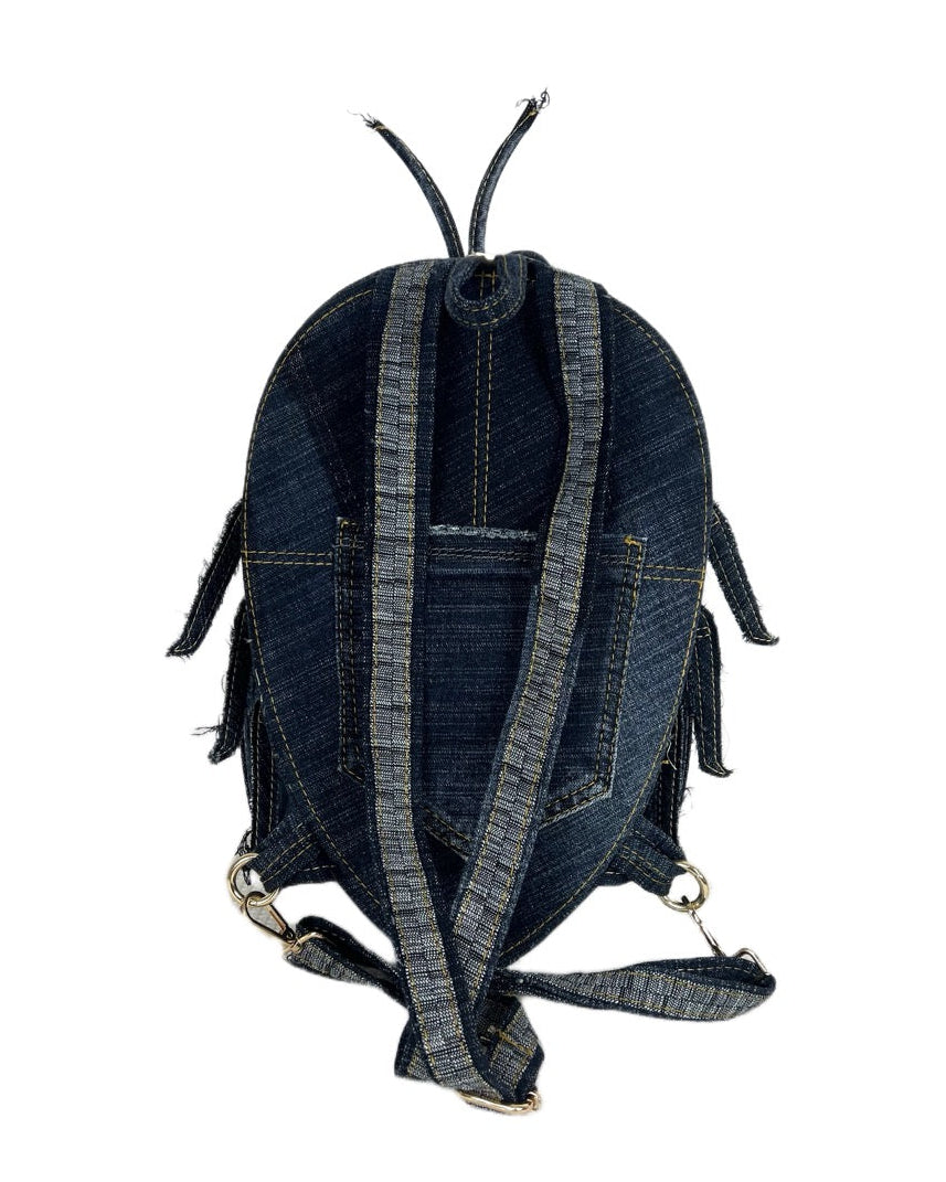 3D Cicada Backpack in Dark Blue Wash
