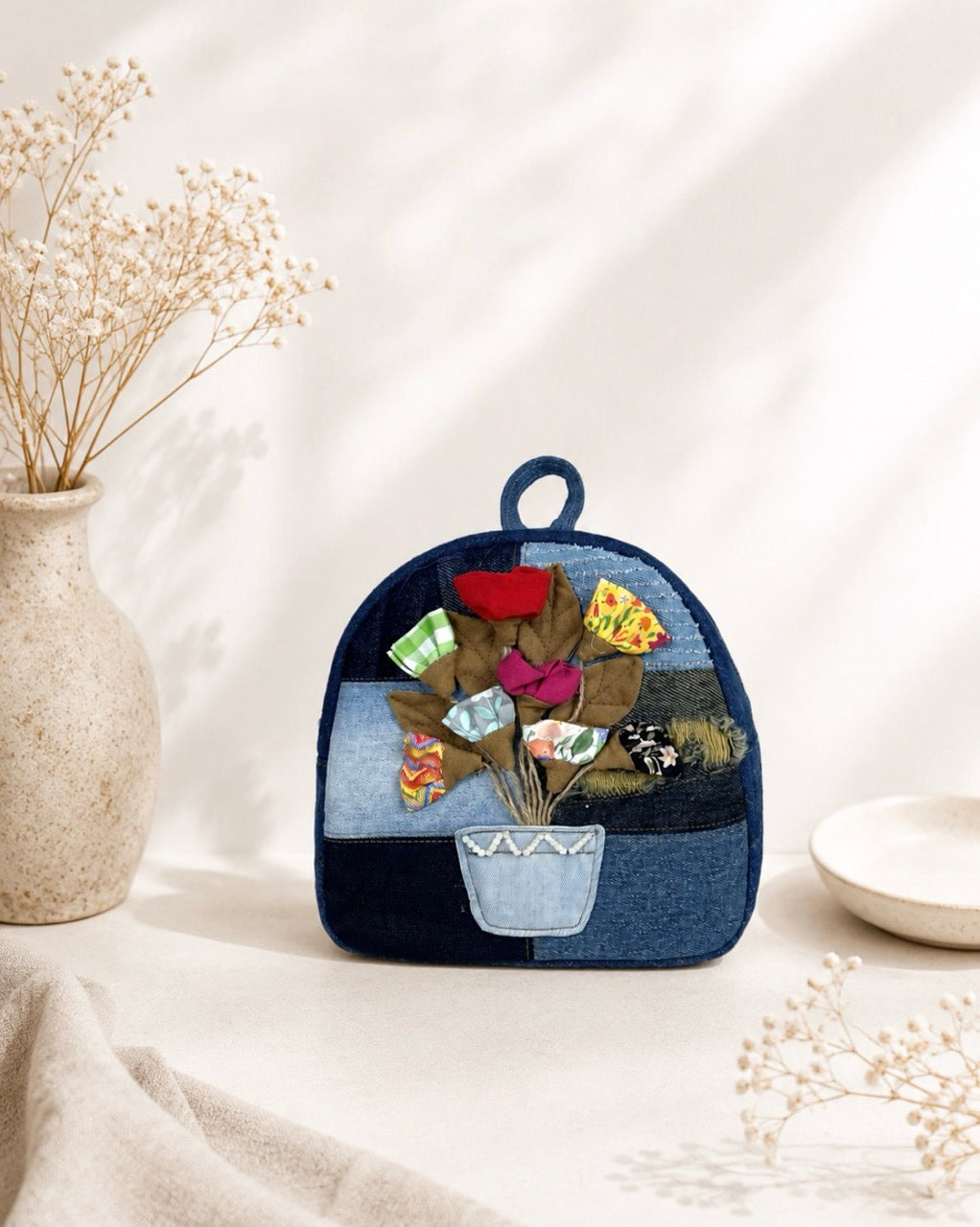3D Potted Flowers Mini Backpack