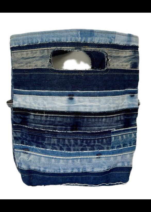 Handmade denim handbag3 types to use_6B
