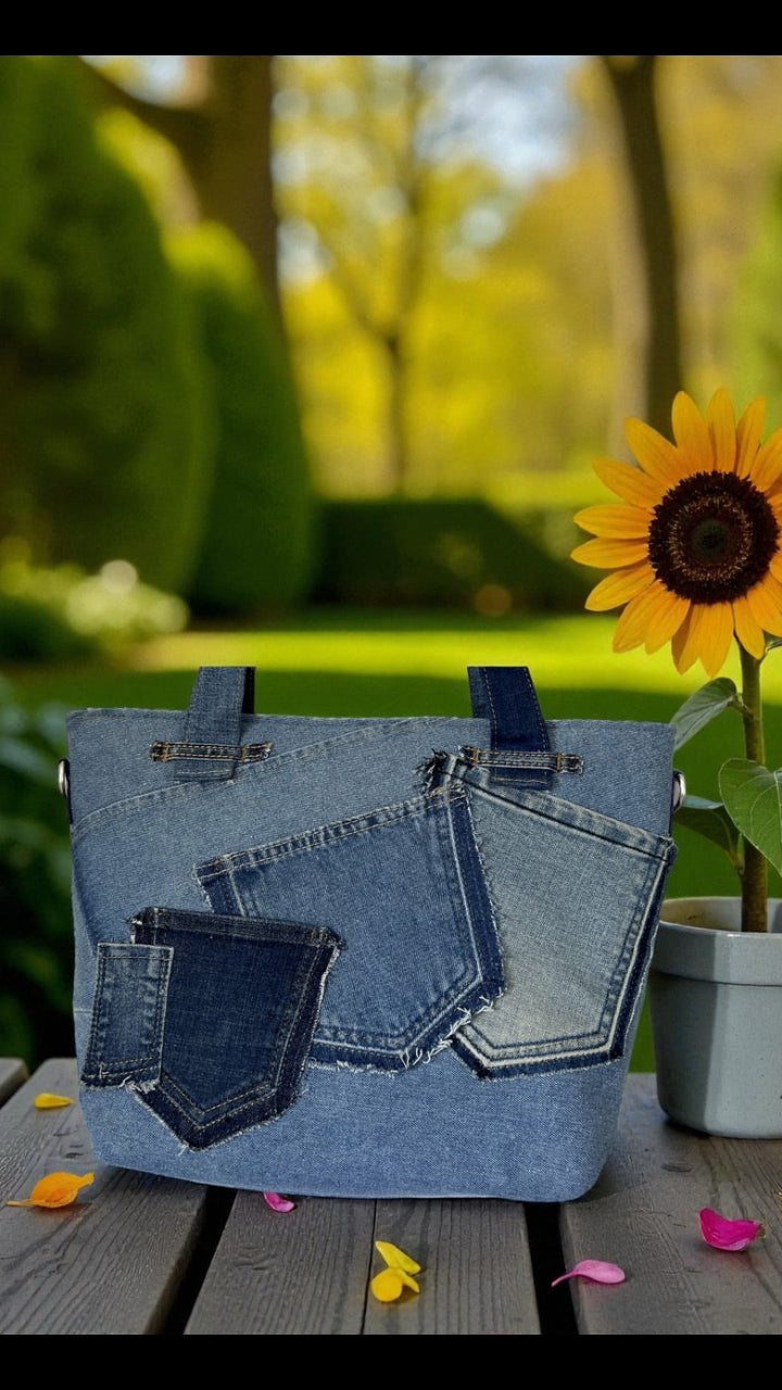 Handmade demim tote bag New Zealand online