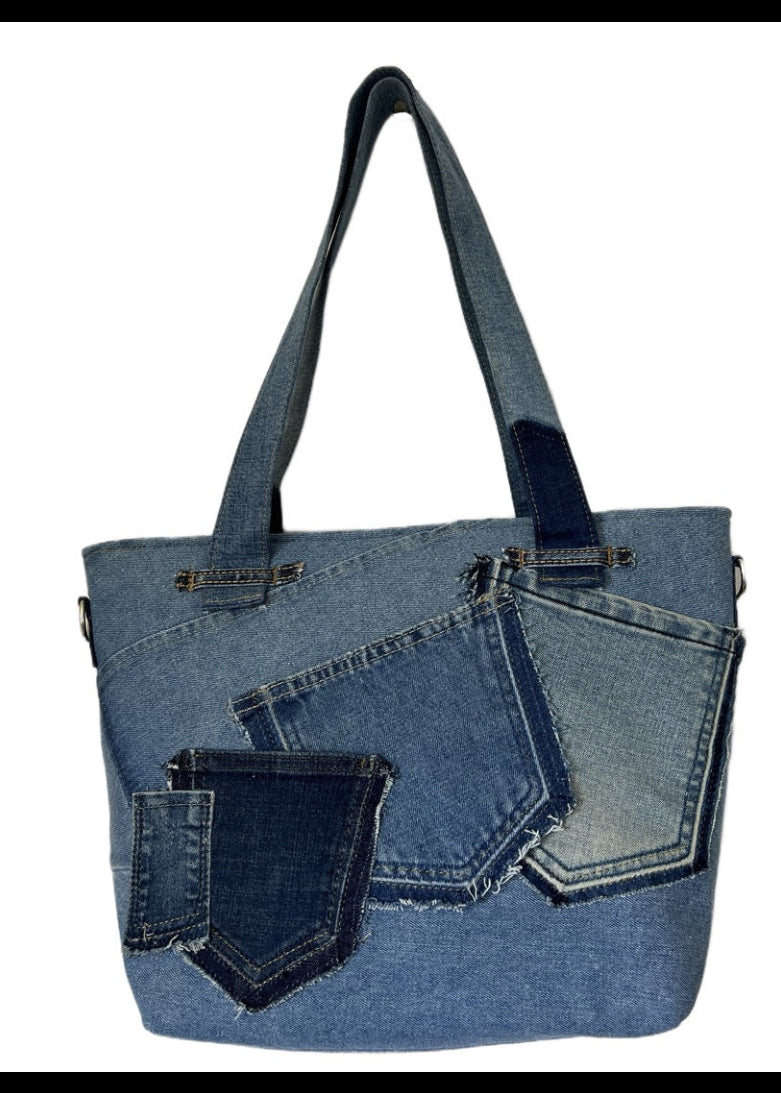 Unique handmade denim tote bag - Auckland NZ online