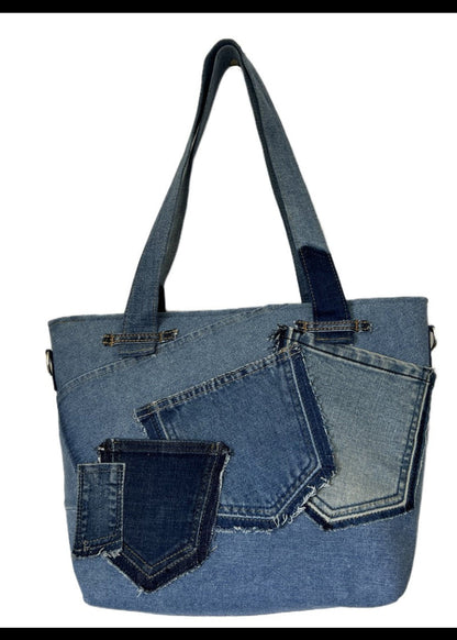Unique handmade denim tote bag - Auckland NZ online