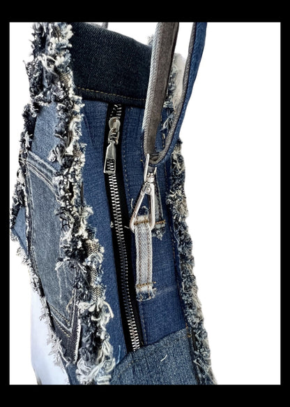 Handcrafted upcycled denim bag online Auckland for woman