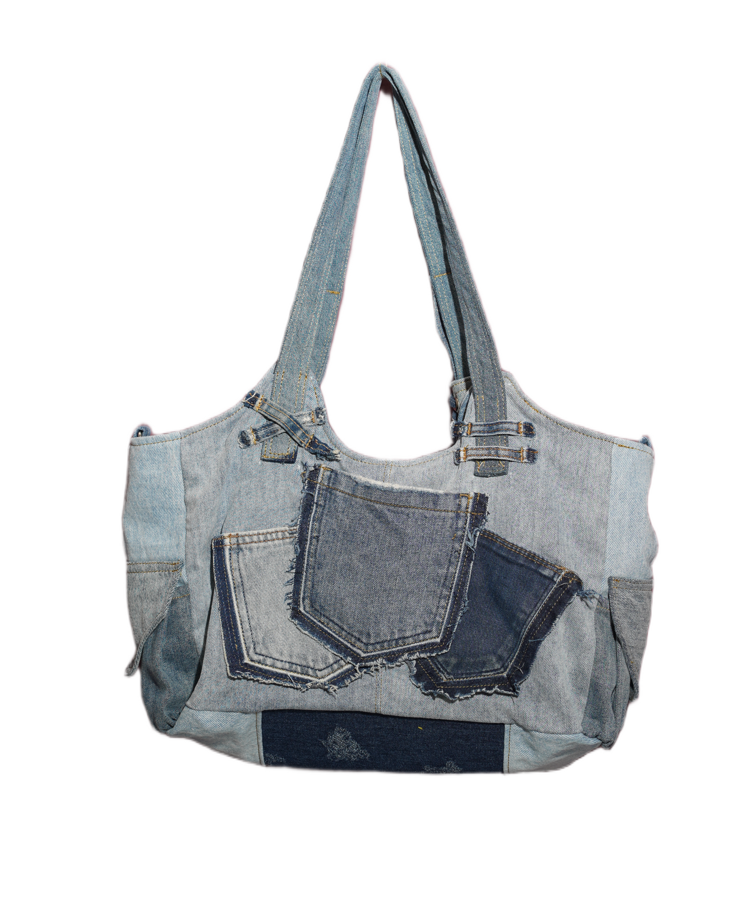 Unique handmake denim bag New Zealand - Back