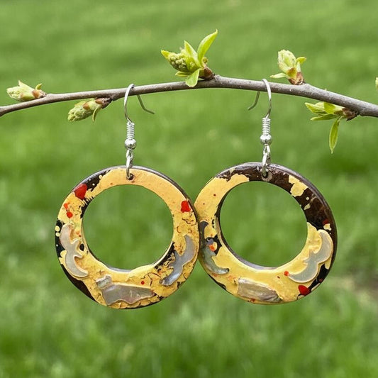 One of a kind earrings online New Zealand  Flora 02