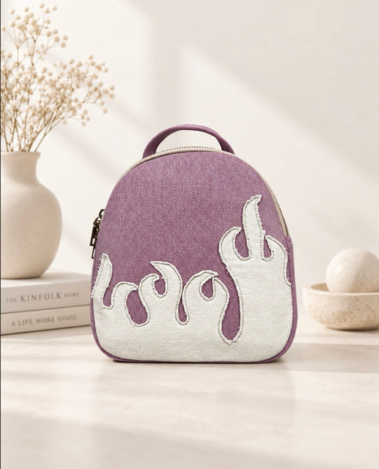 White Fire Mini Backpack