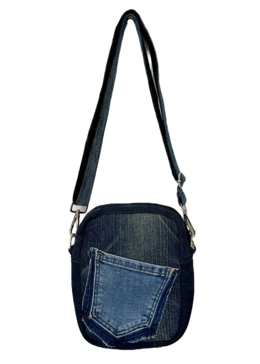 Unisex handmade upcycled denim bag online Auckland 7B