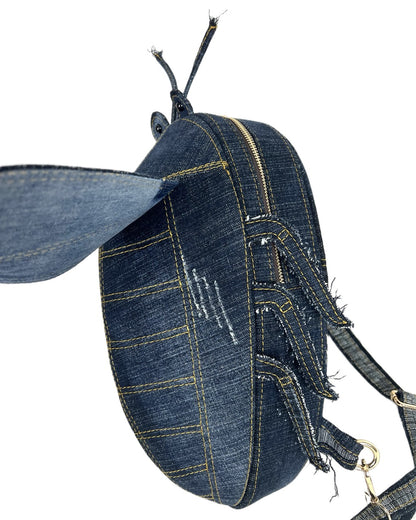3D Cicada Backpack in Dark Blue Wash