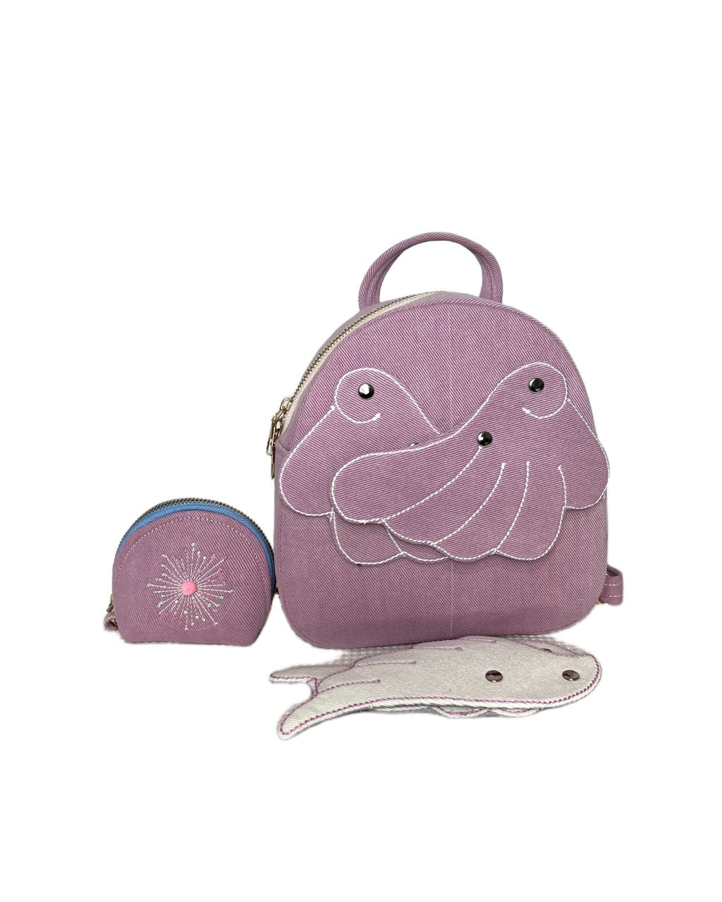 Pink Bird Mini Backpack