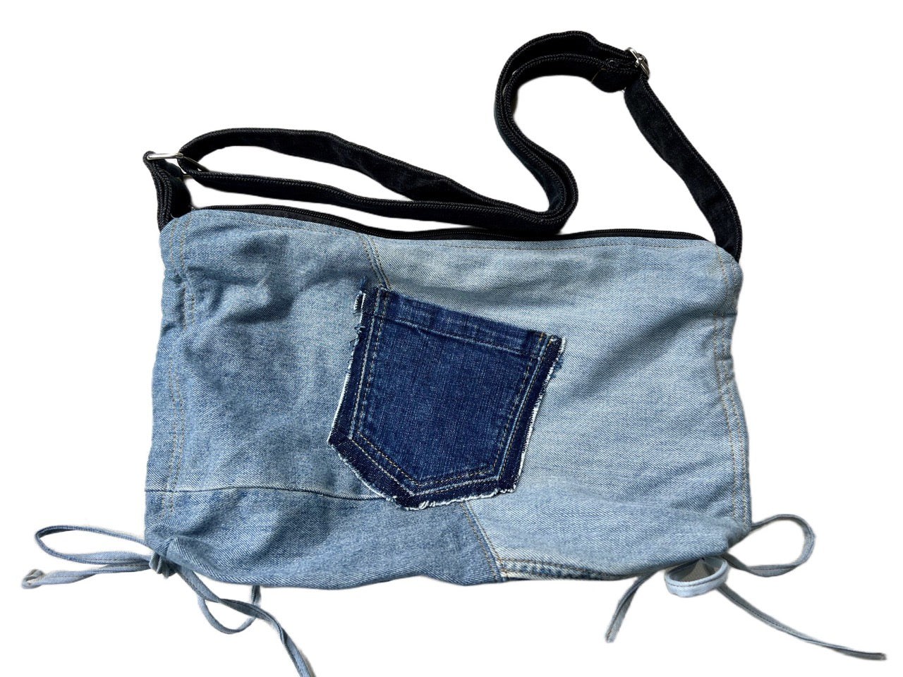 Handmade soft-shape crossbody bag 3B Women's denim bag online New Zealand