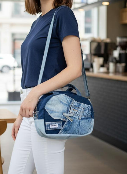 Handcraft denim dome bag Auckland online
