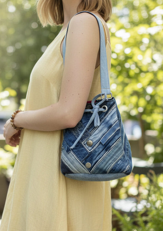 One-of-a-kind handmade bucket bag 8A Auckland